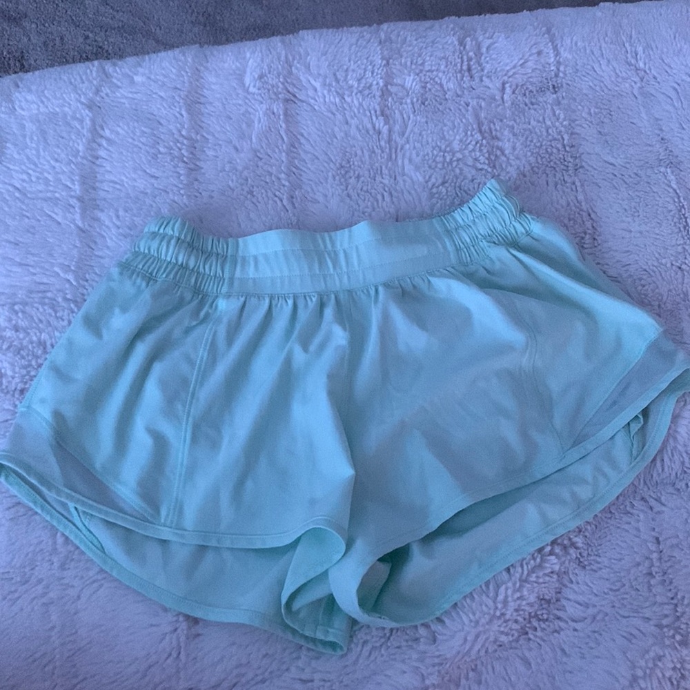 Aqua teal Lululemon shorts